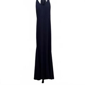 B. Darlin Elegant Navy Blue Evening Gown
